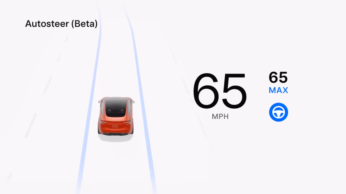 Tesla FSD Autosteer feature.